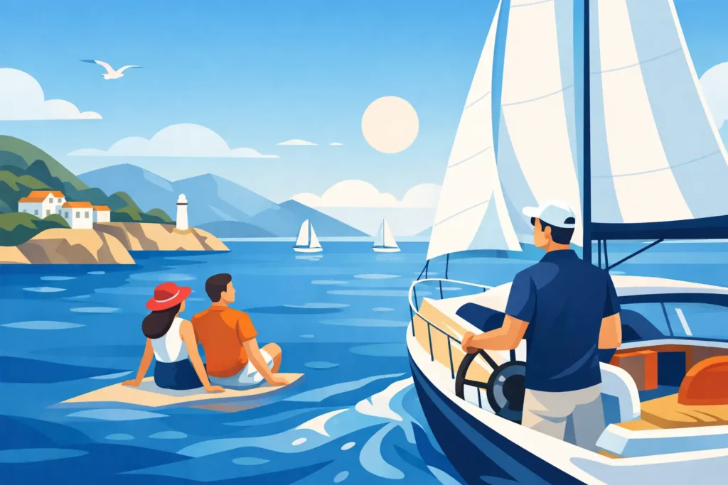 Vacanza settimanale in barca a vela con skipper
