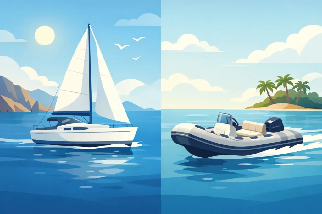 Barca a vela o gommone: quale scegliere?