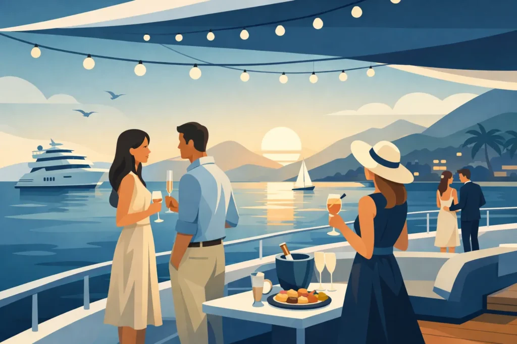 Evento privato in barca: idee e dettagli