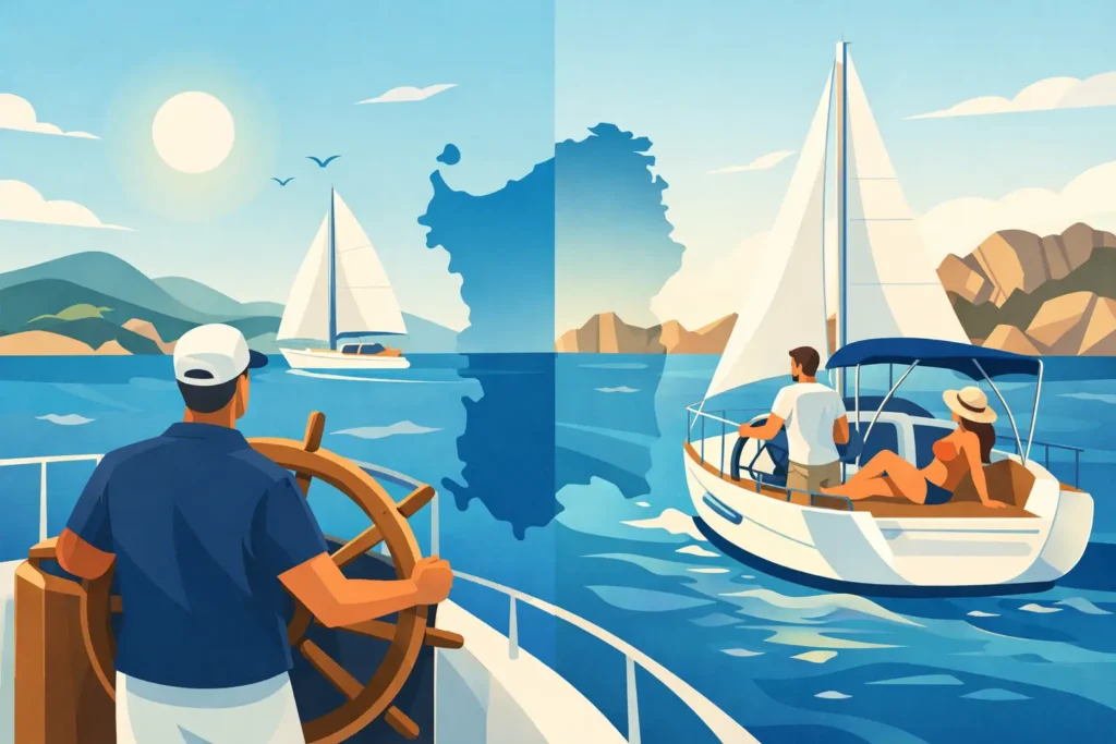 Skipper o bareboat: quale scelta per la Sardegna?