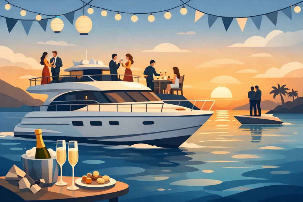 Guida eventi privati in barca per occasioni speciali